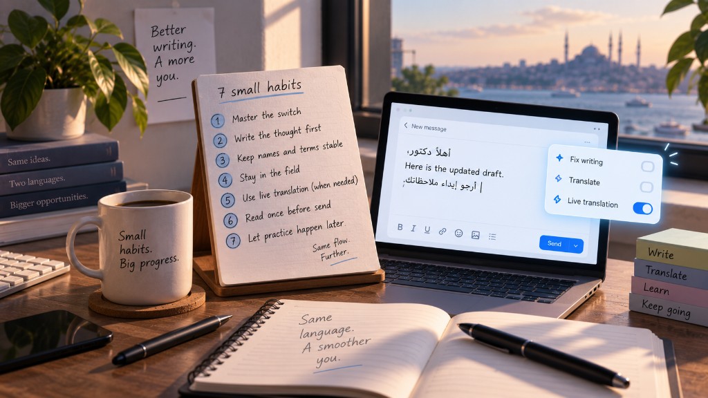 Seven small habits for smoother bilingual writing
